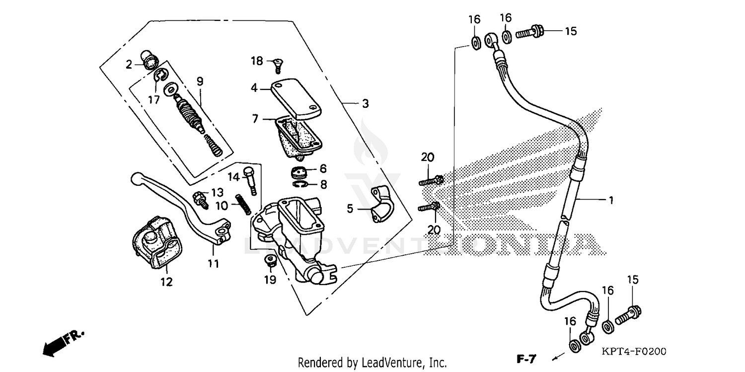 FRONT BRAKE MASTER CYLINDER