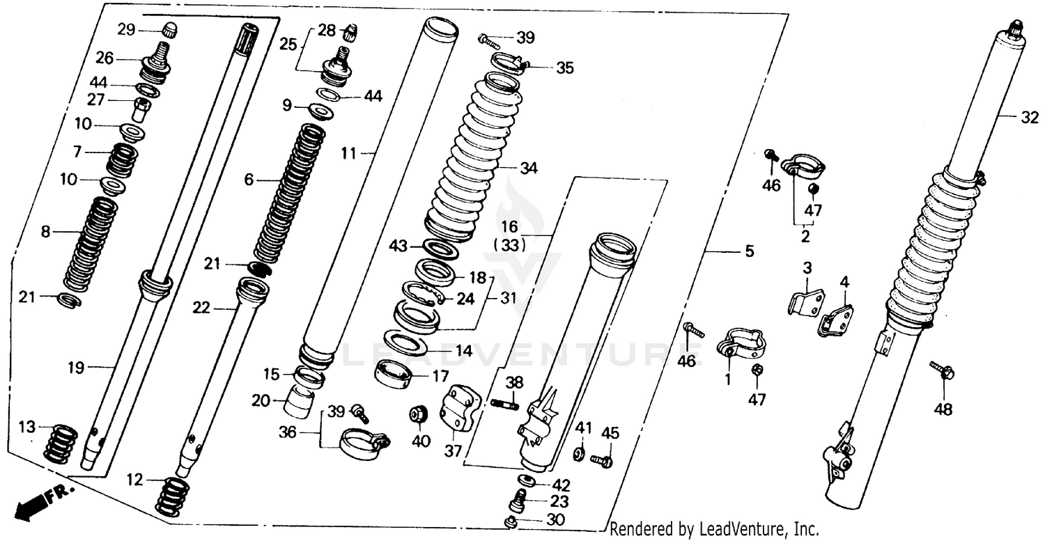 FRONT FORK 86-91