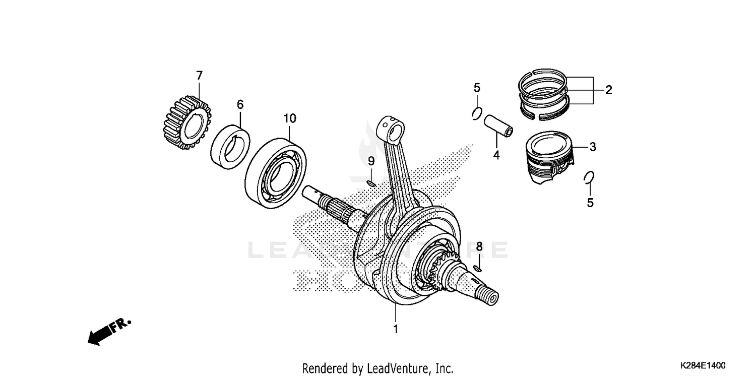 CRANKSHAFT + PISTON