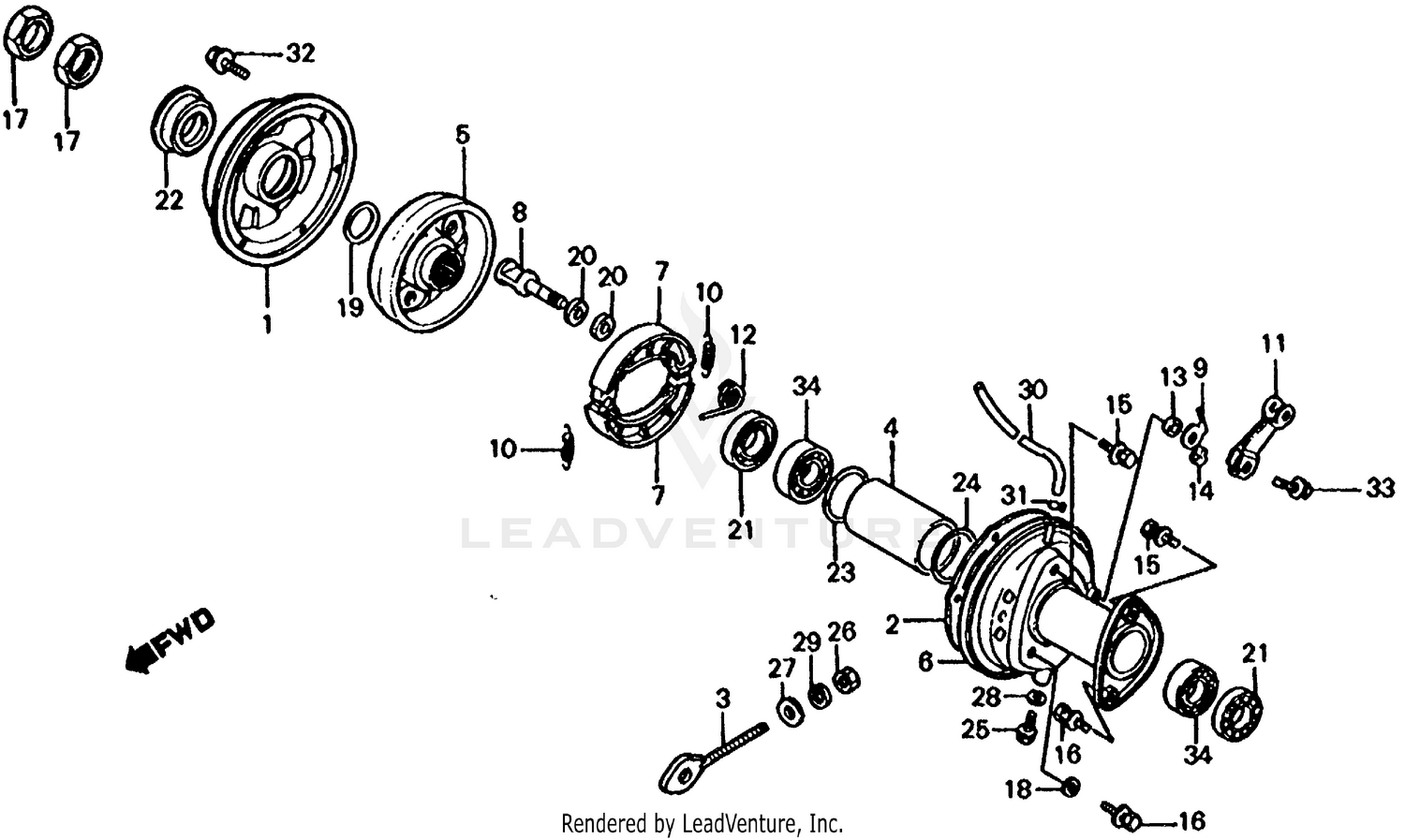 REAR BRAKE DRUM