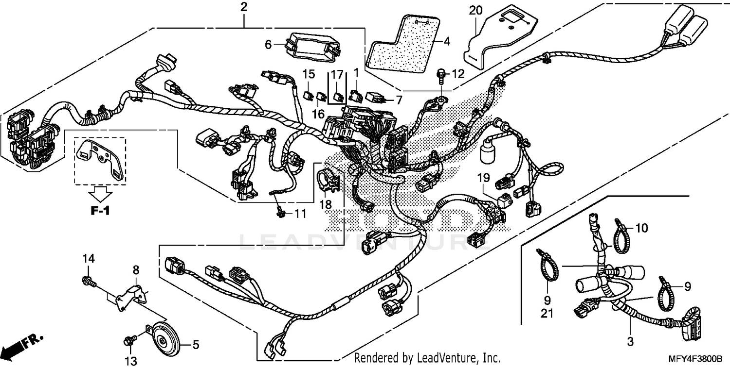 WIRE HARNESS@HORN