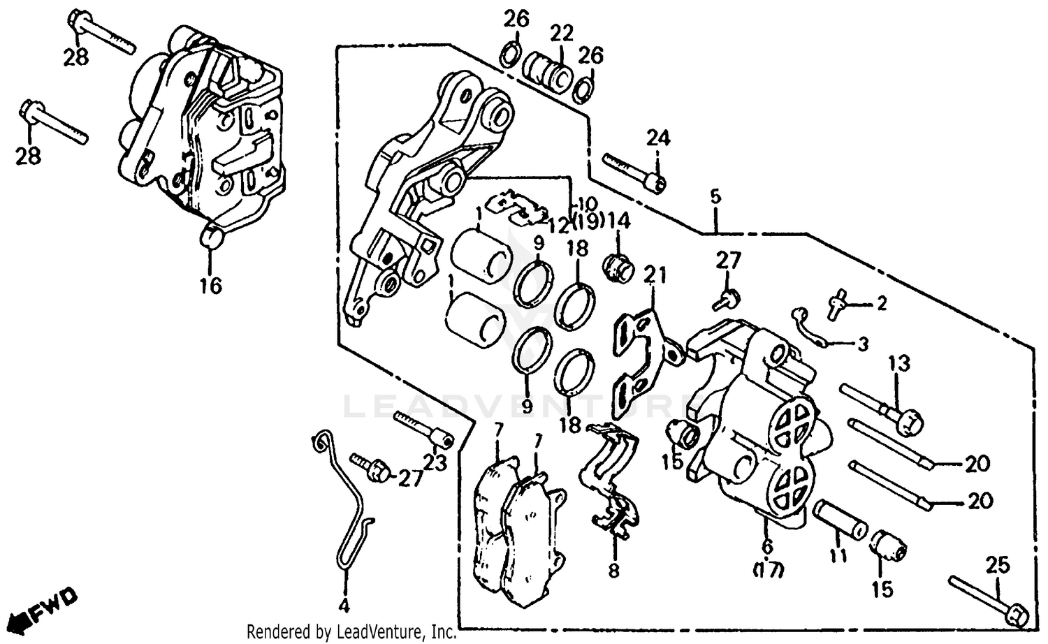 FRONT BRAKE CALIPER