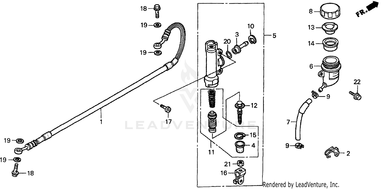 REAR BRAKE MASTER CYLINDER