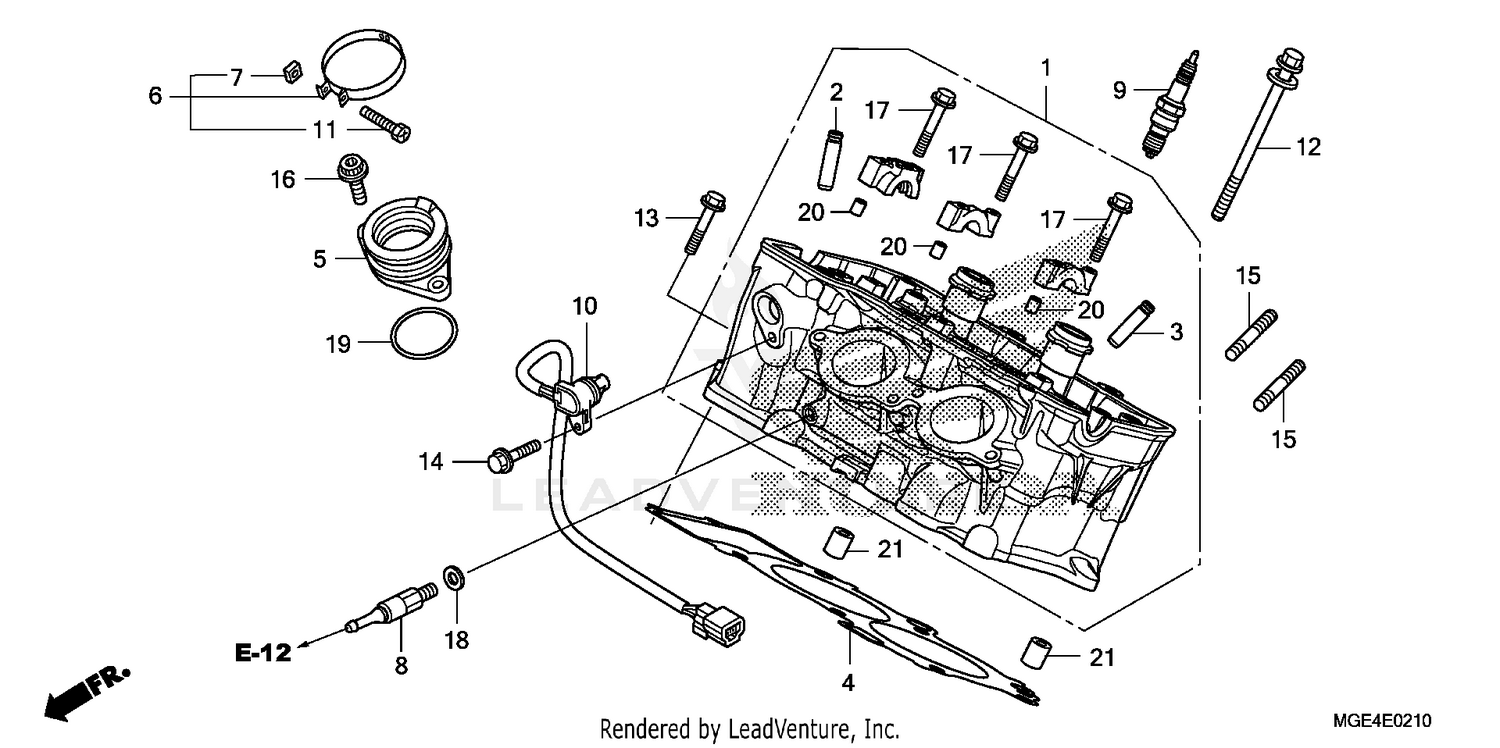CYLINDER HEAD (RR.)