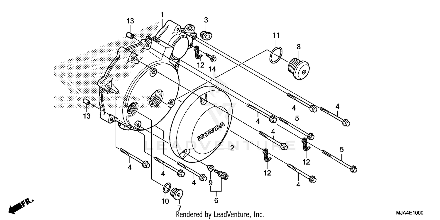 LEFT CRANKCASE COVER (1)