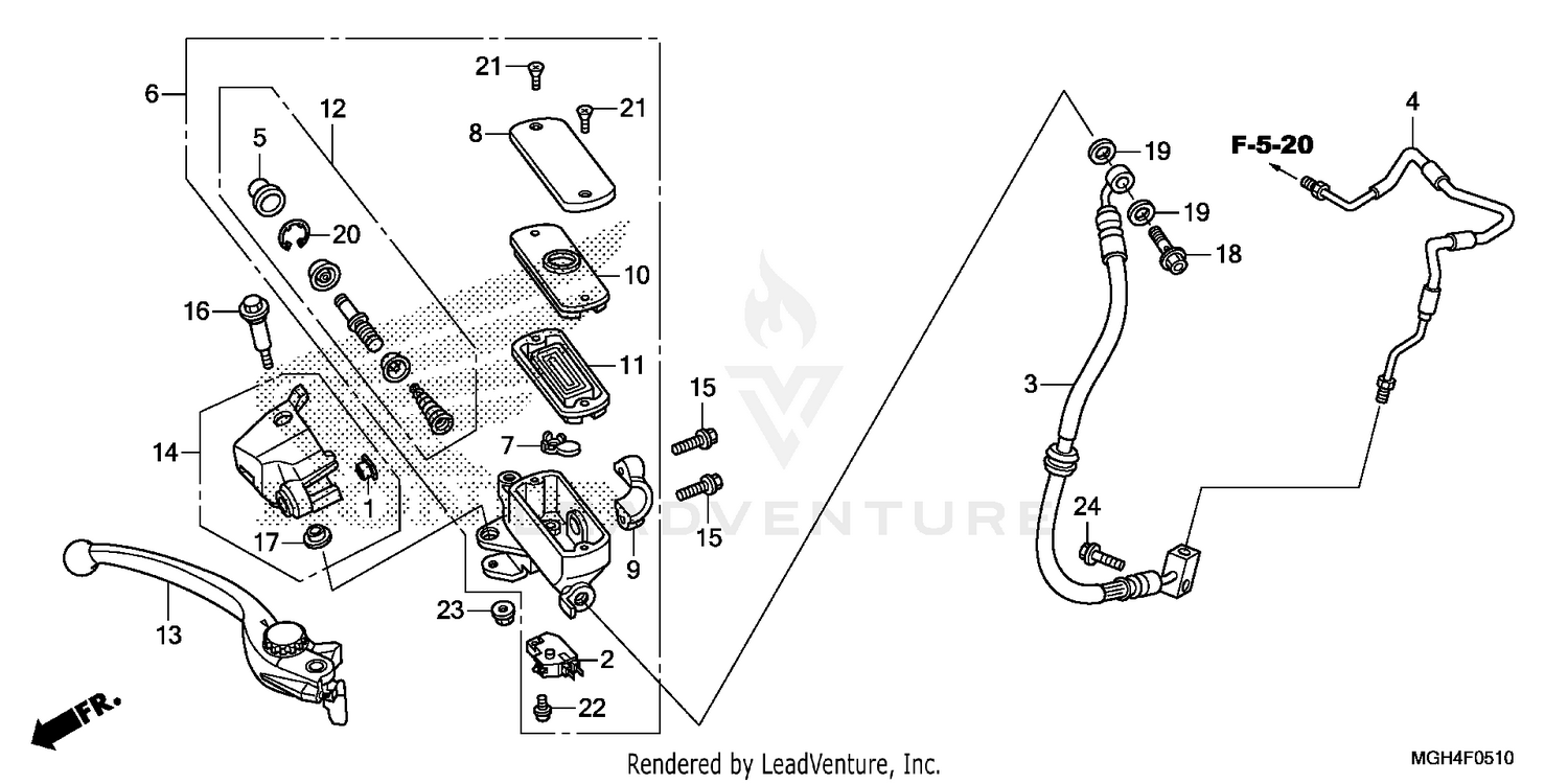 FRONT BRAKE MASTER CYLINDER