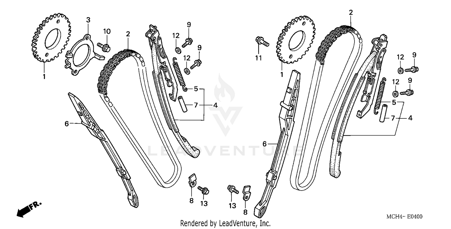 CAM CHAIN + TENSIONER