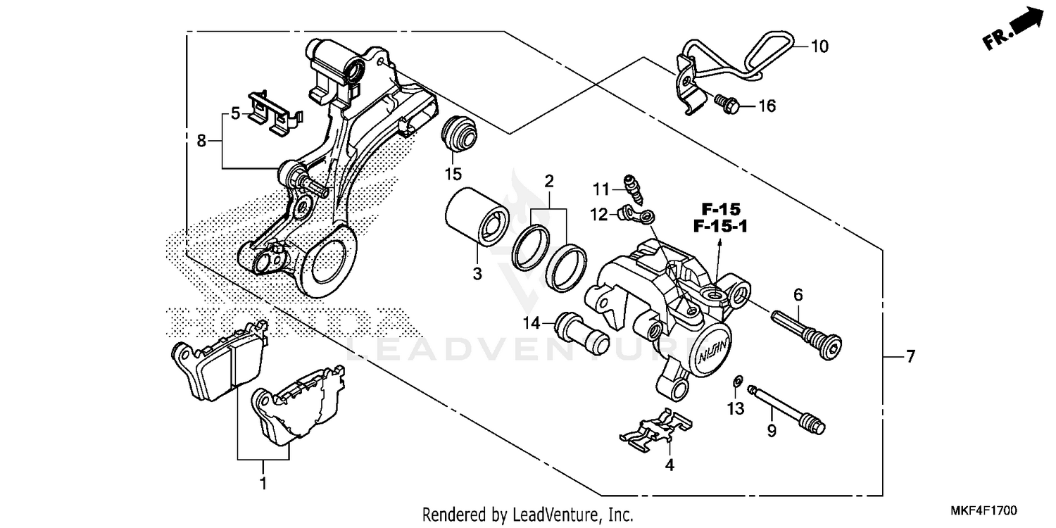 REAR BRAKE CALIPER