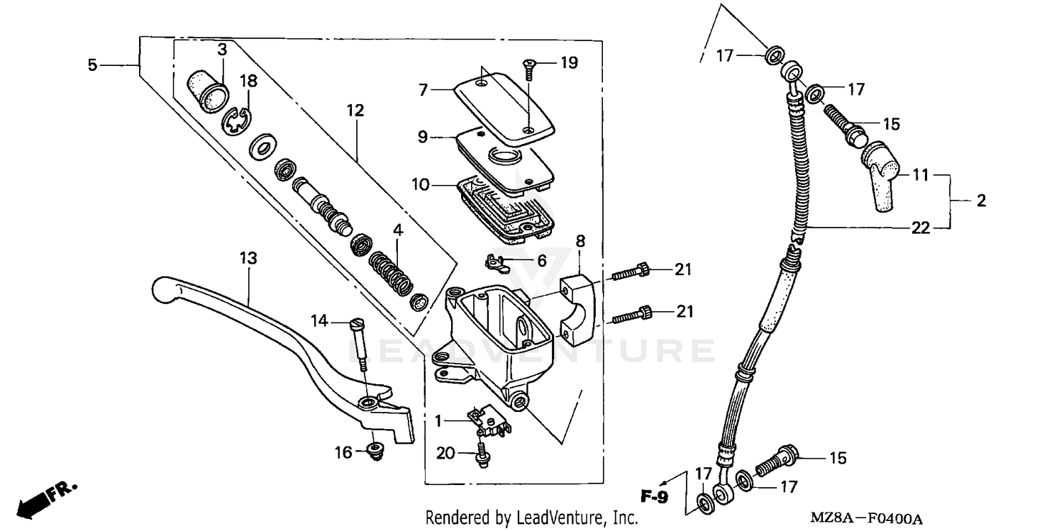FRONT BRAKE MASTER CYLINDER