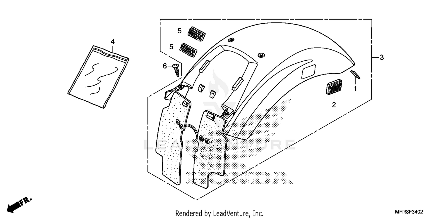 REAR FENDER (3)