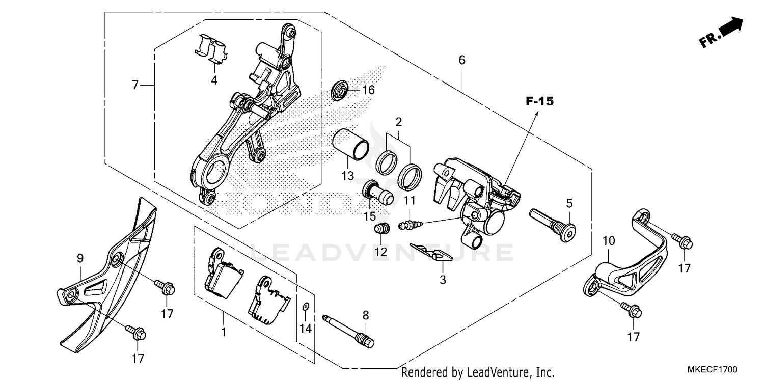 REAR BRAKE CALIPER