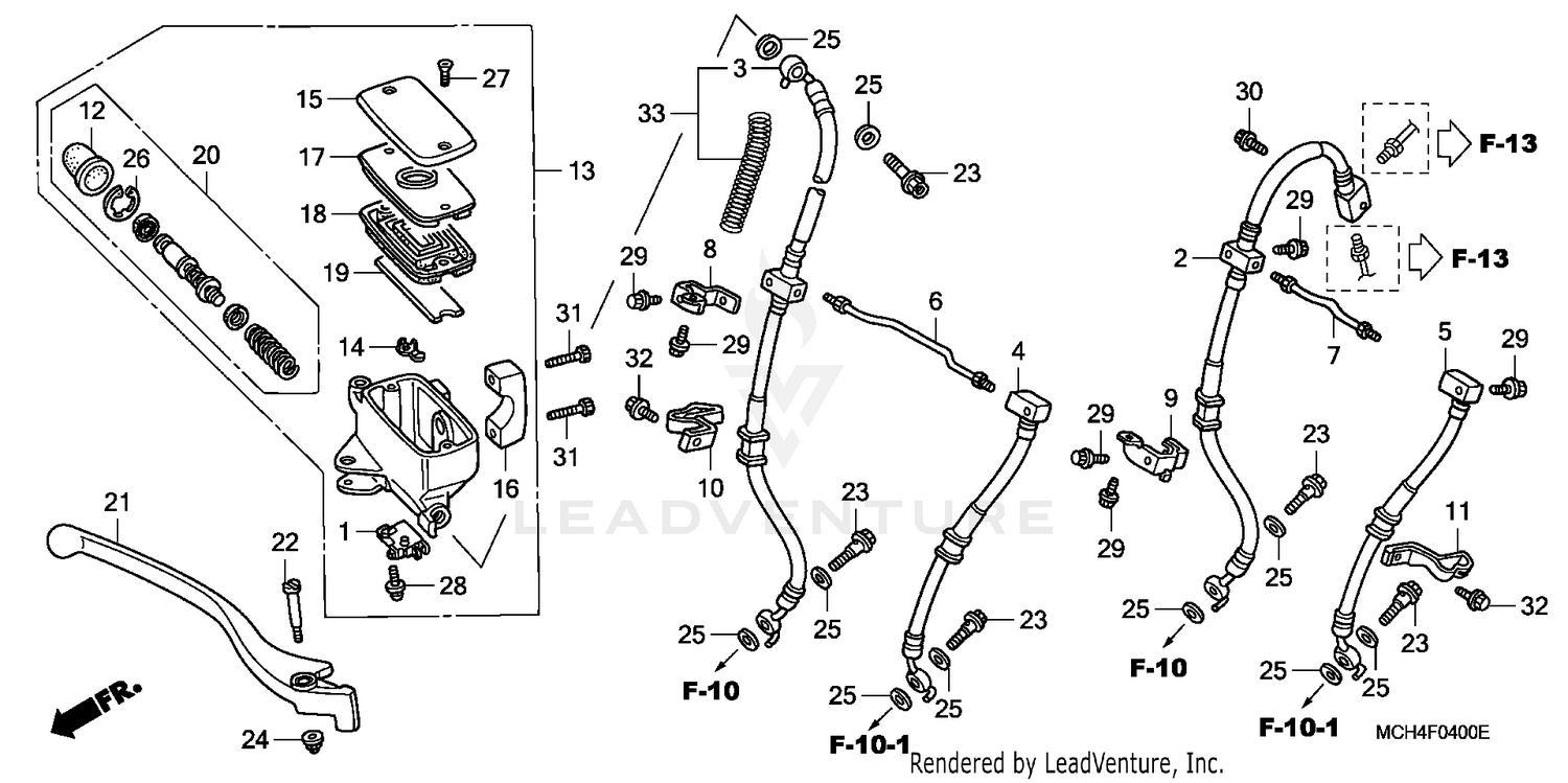 FRONT BRAKE MASTER CYLINDER