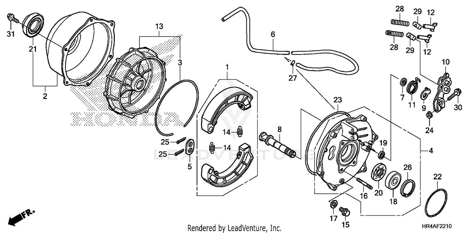REAR BRAKE PANEL