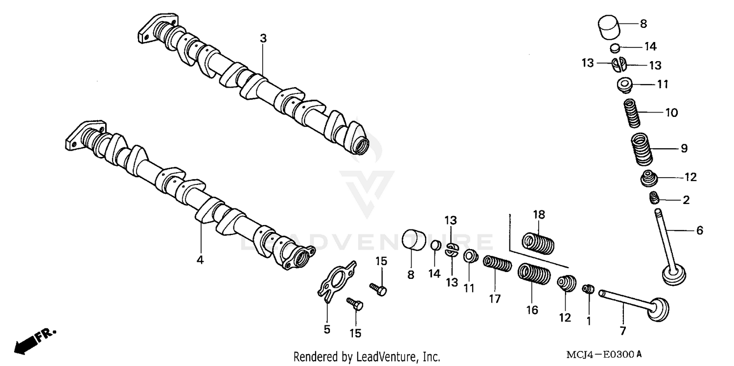 CAMSHAFT + VALVE