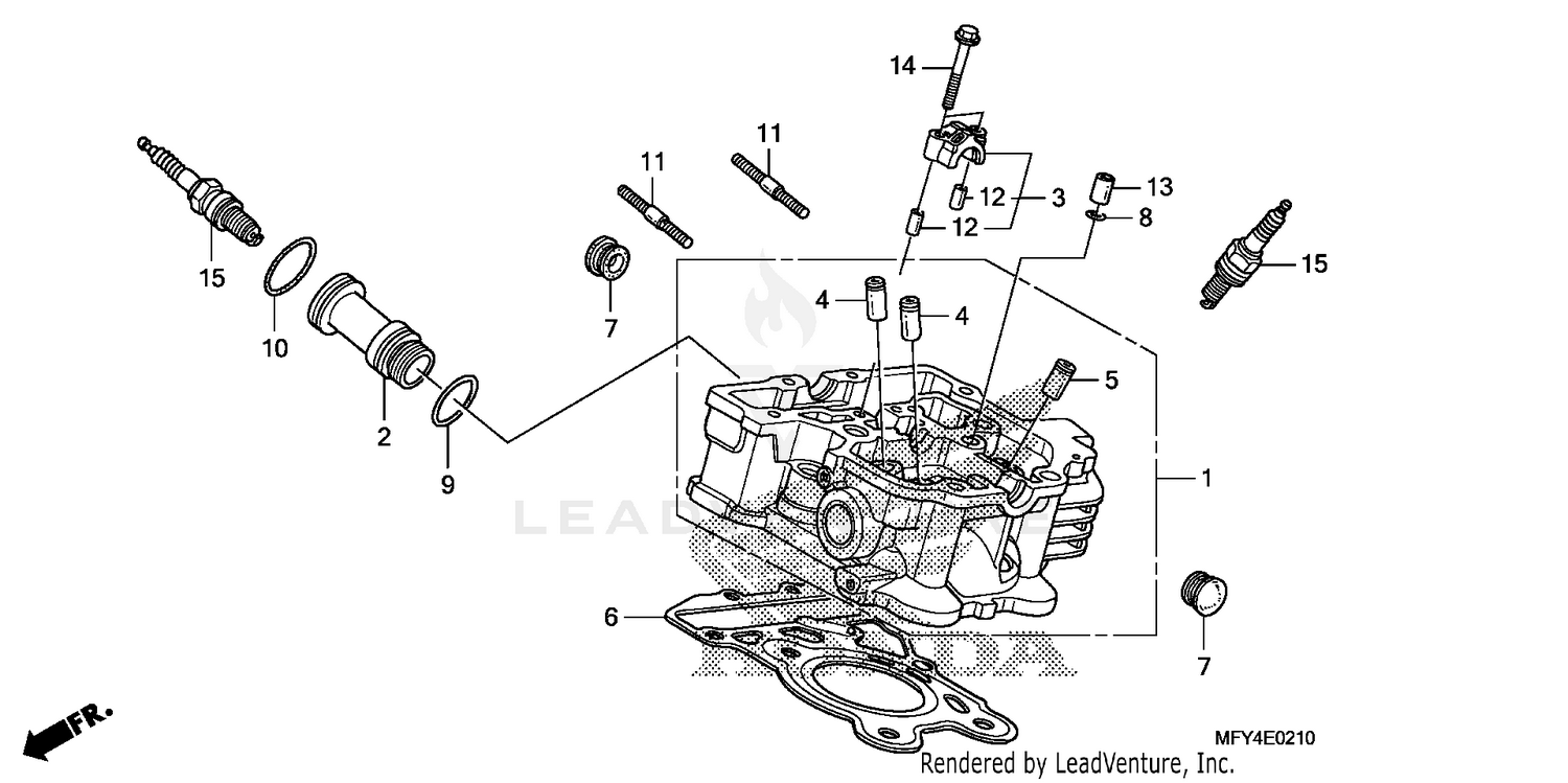 REAR CYLINDER HEAD