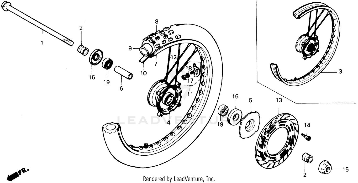 FRONT WHEEL 86-89