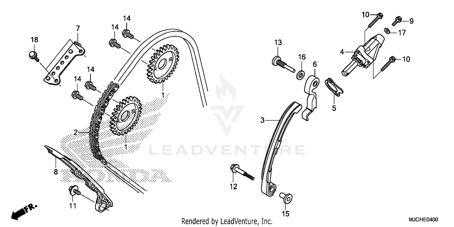 CAM CHAIN@TENSIONER