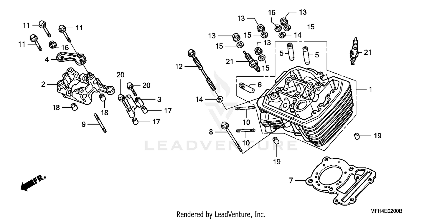 FRONT CYLINDER HEAD