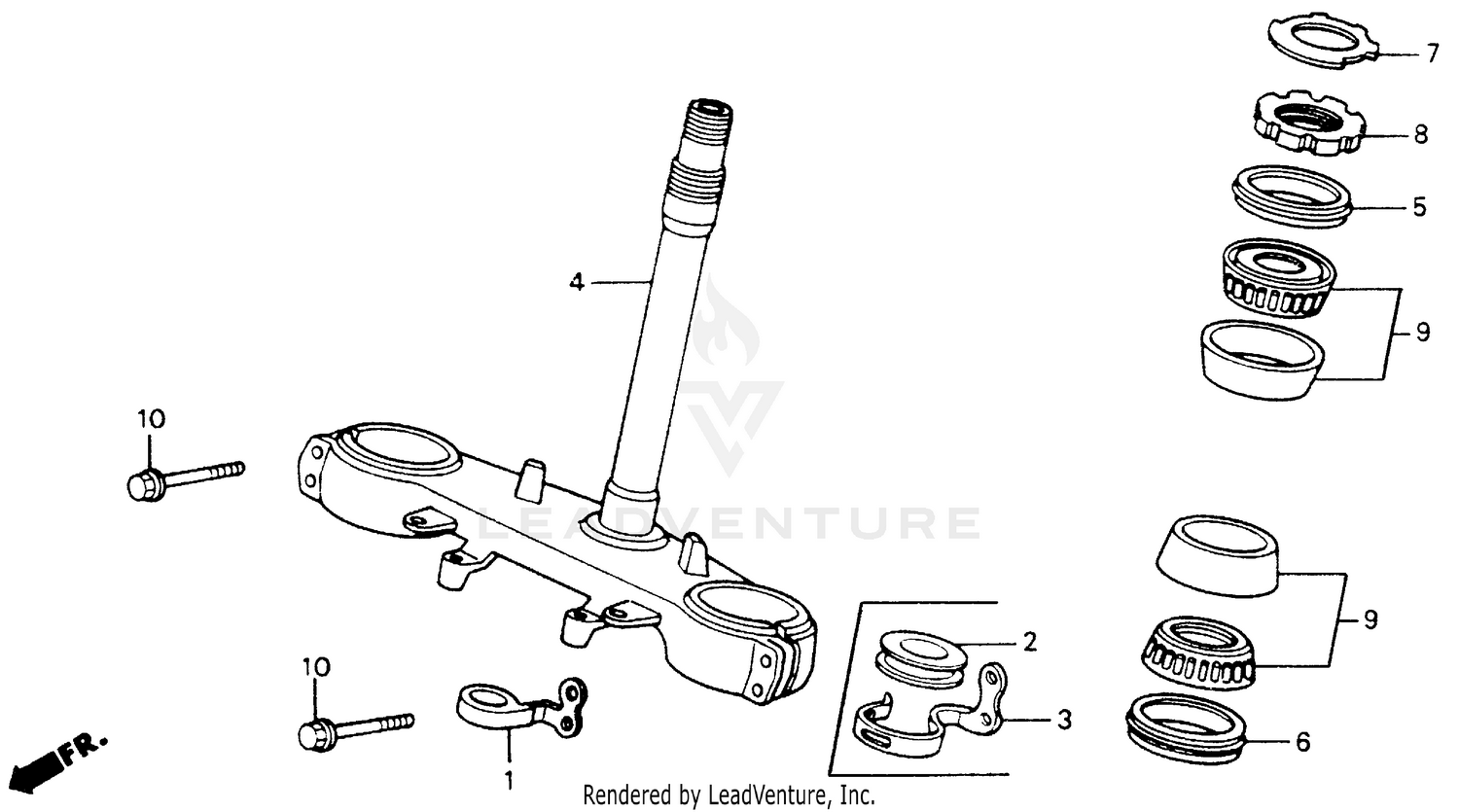 STEERING STEM 90-93
