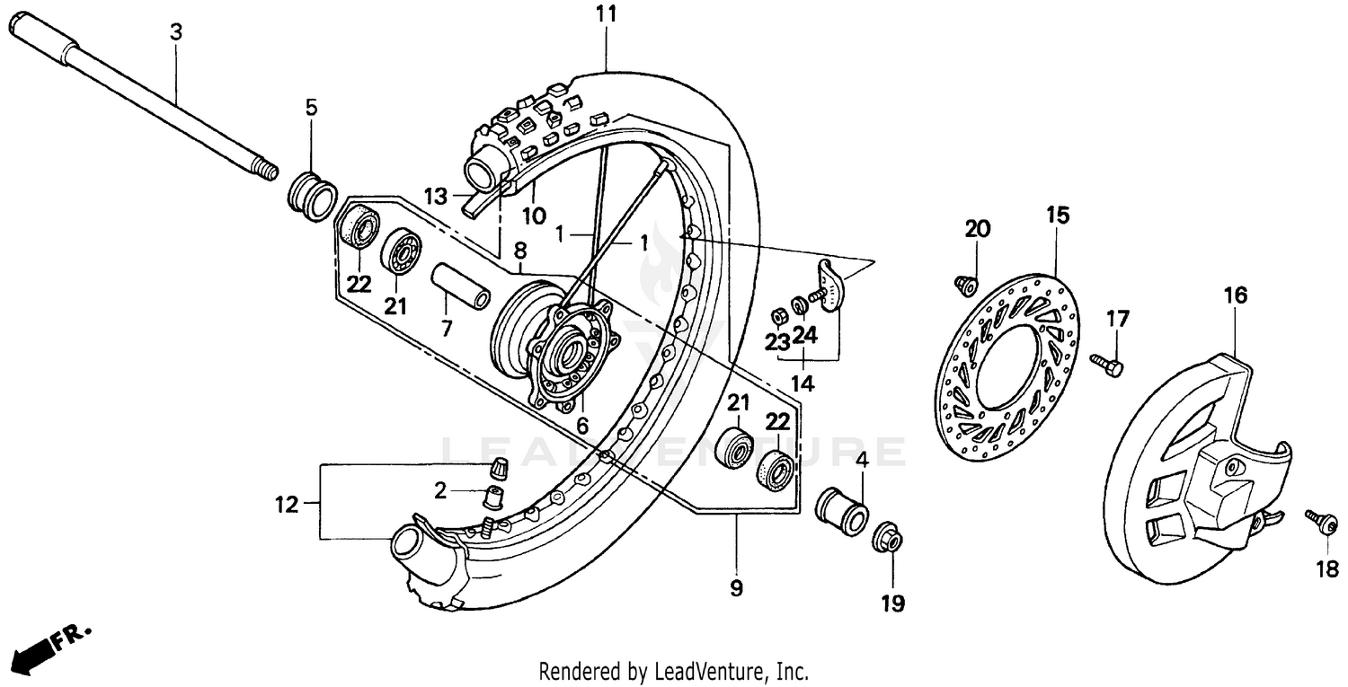 FRONT WHEEL 95-97