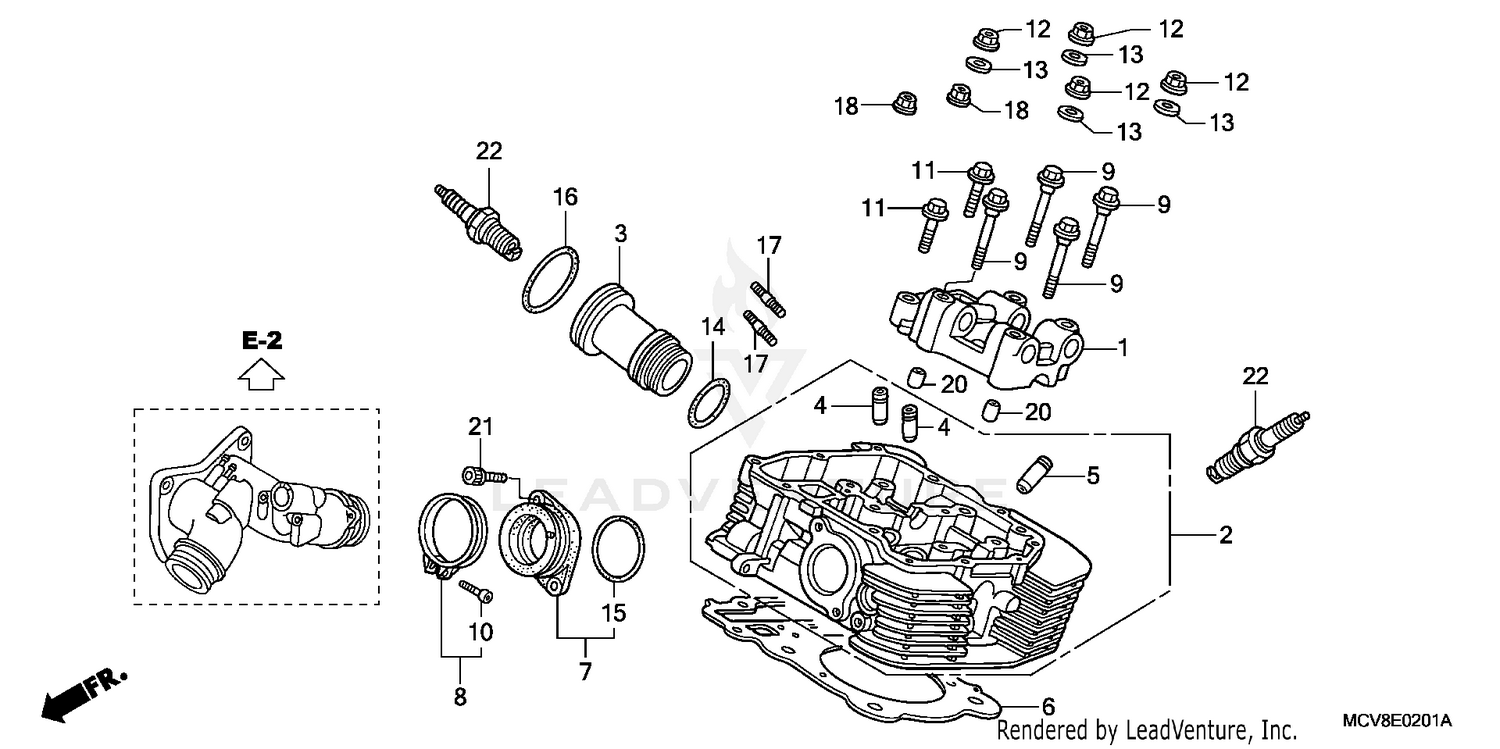 REAR CYLINDER HEAD