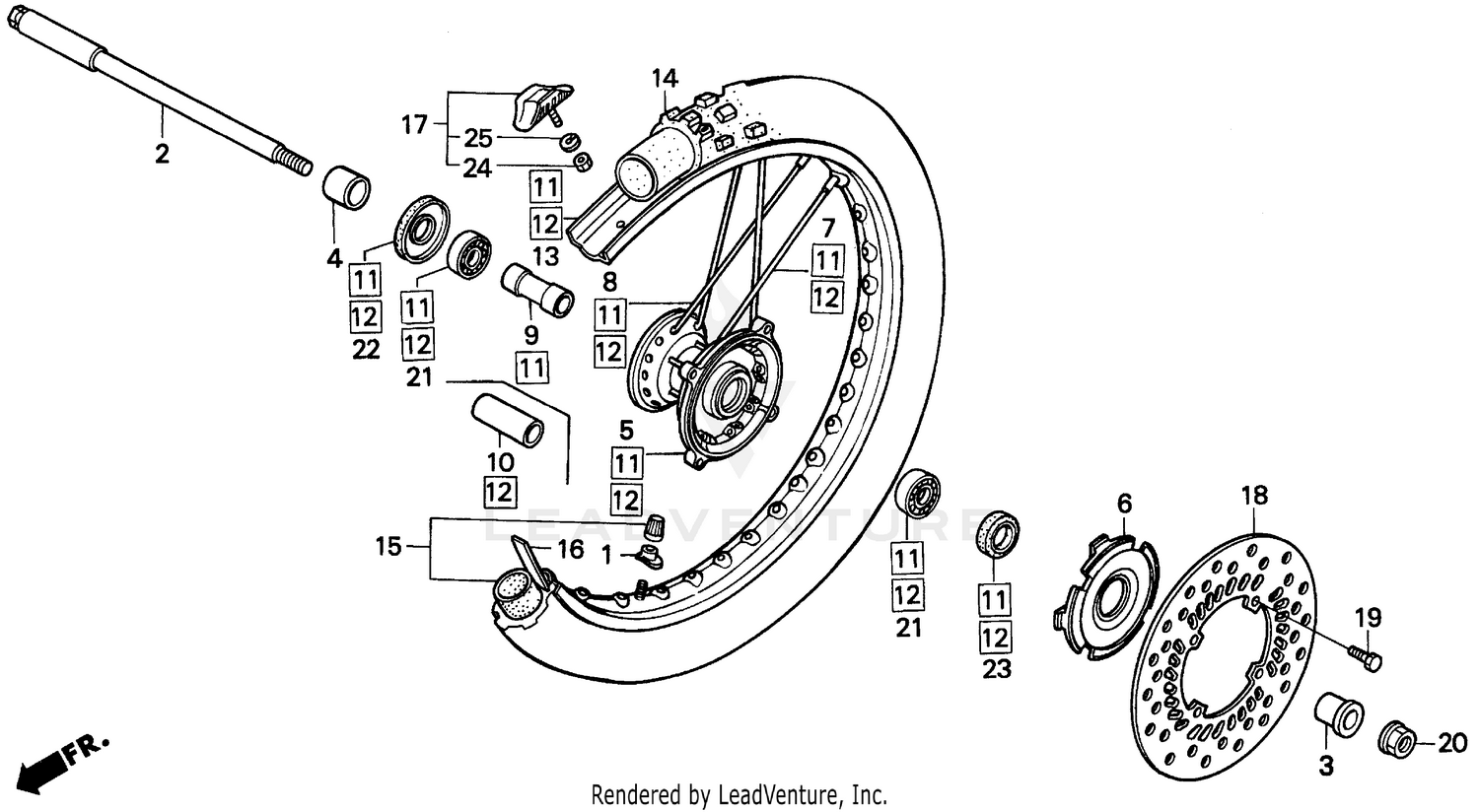 FRONT WHEEL 92-94