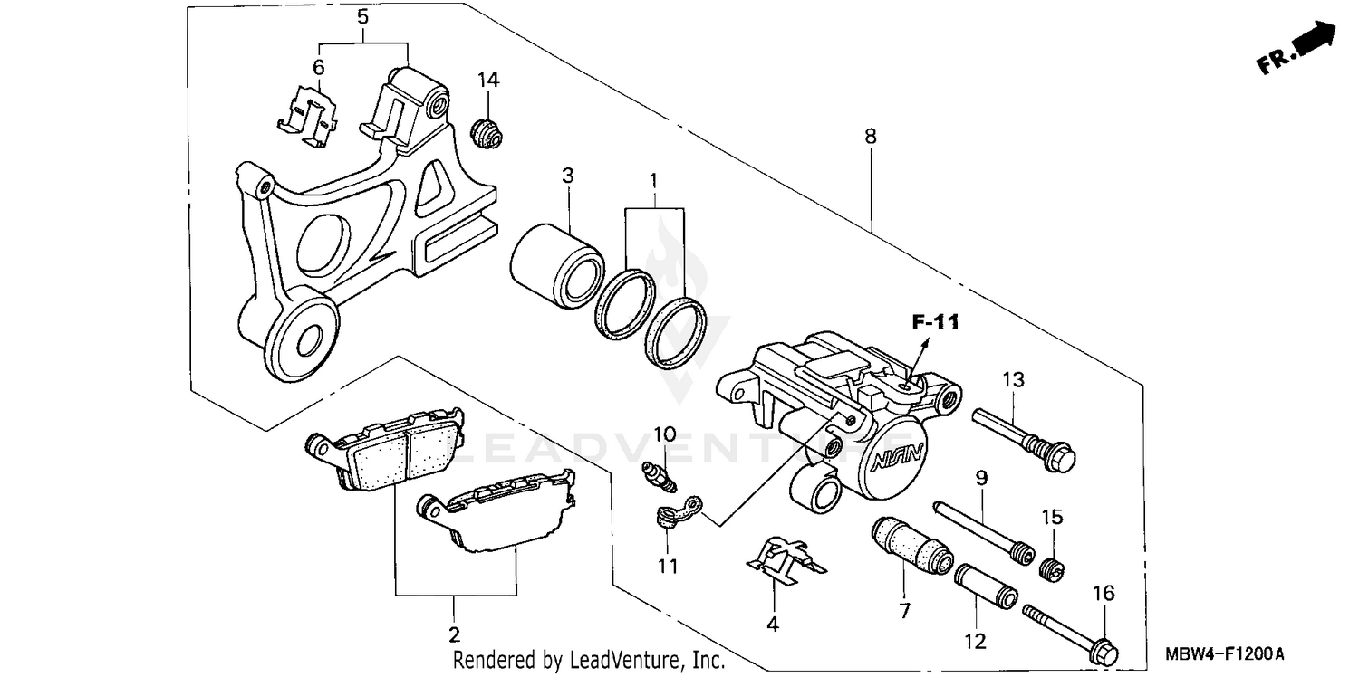 REAR BRAKE CALIPER