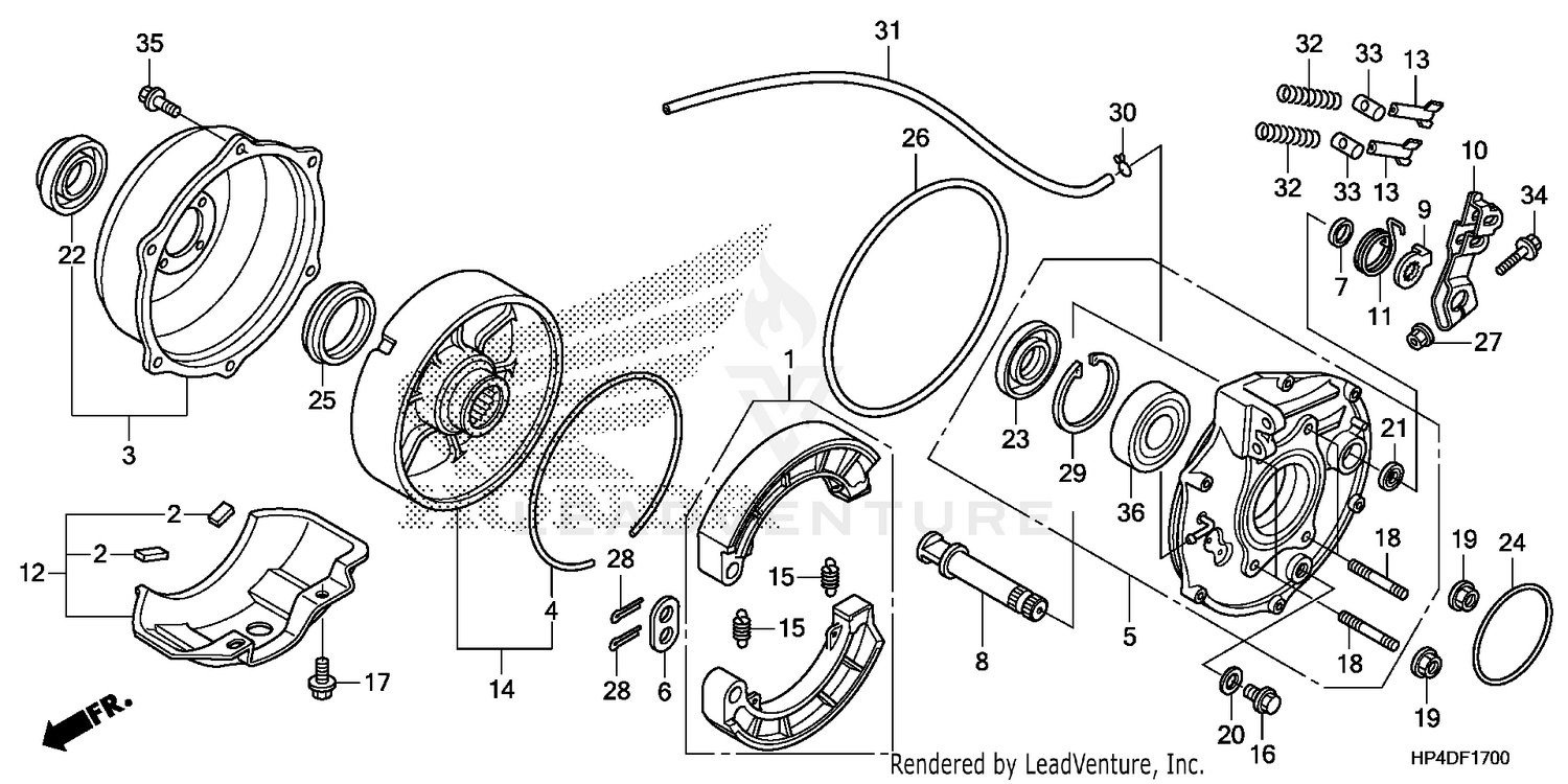 REAR BRAKE PANEL