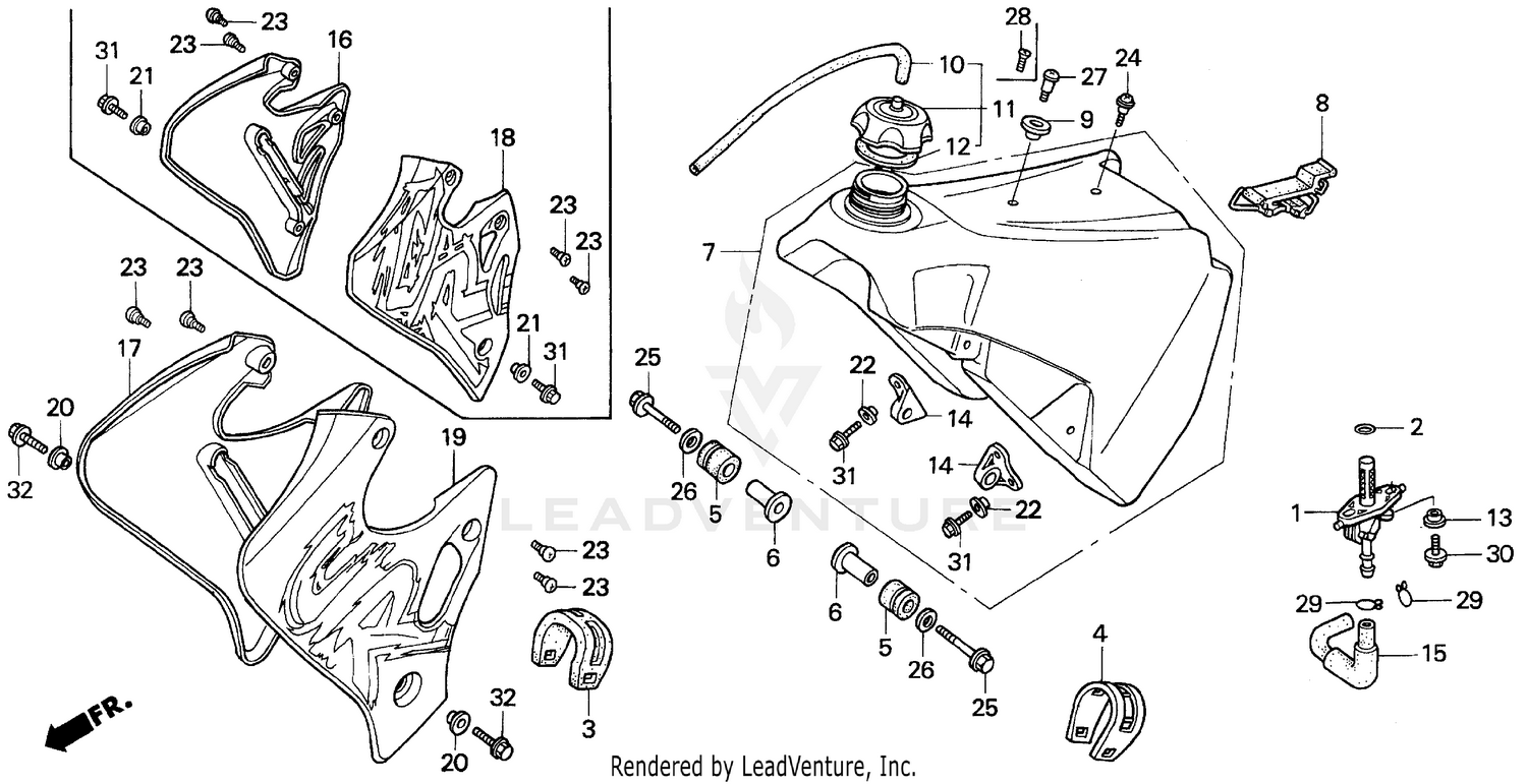 FUEL TANK 93-97