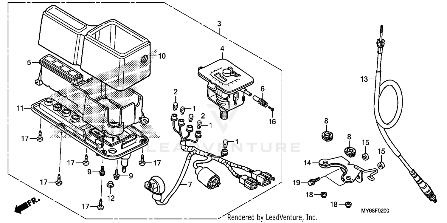 KICK STARTER SPINDLE