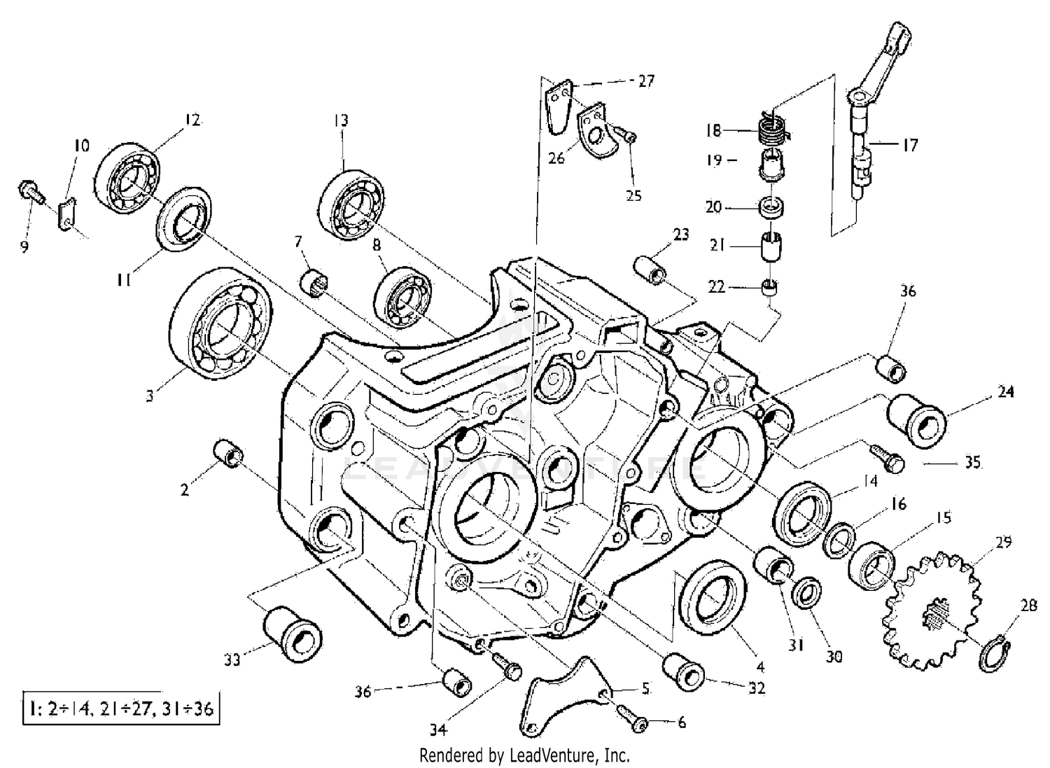 L.H. Half Crankcase