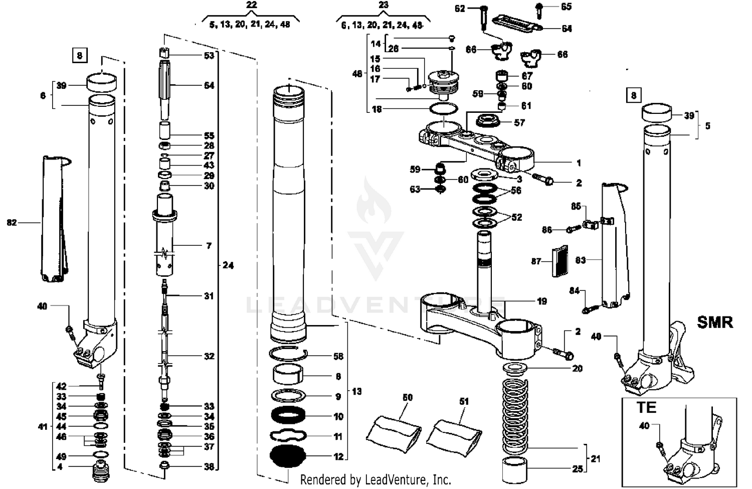 Front Fork Assembly
