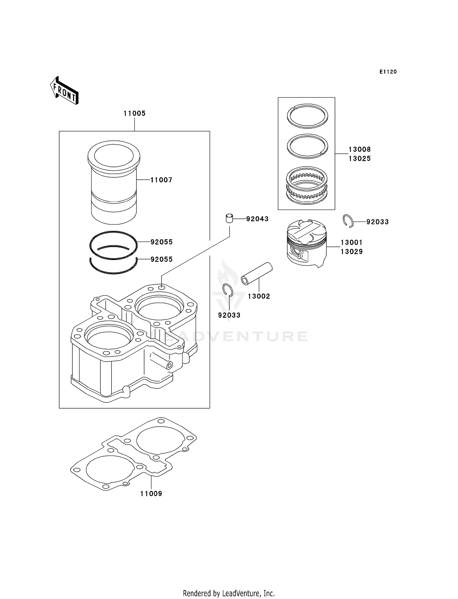 Front Fork Assembly Suspension Avant