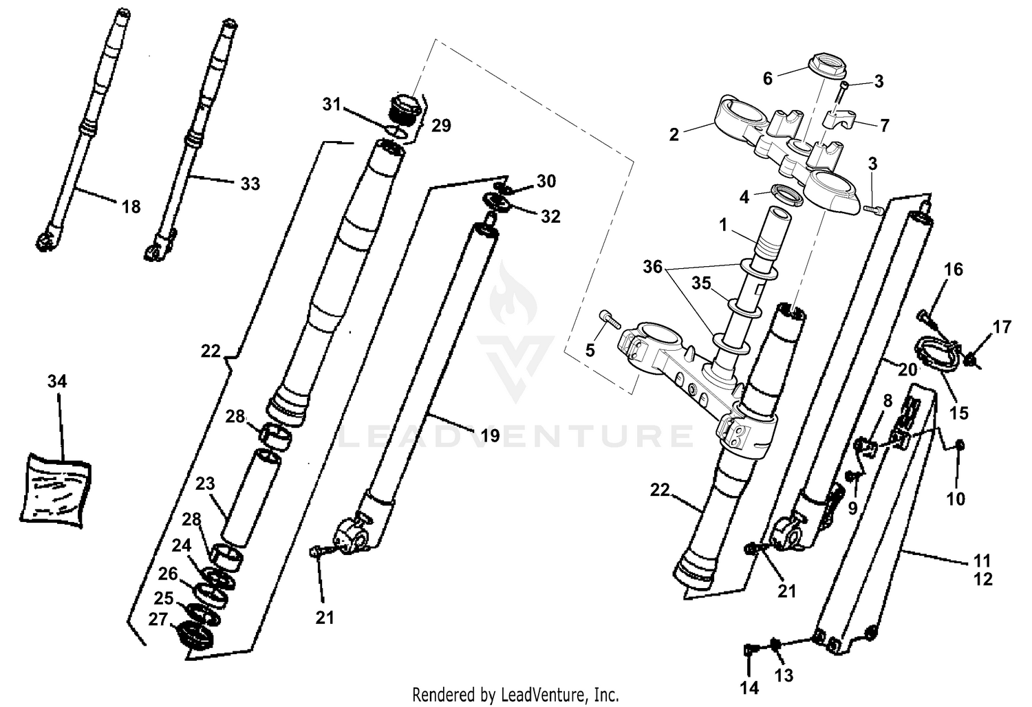 Front Fork Assembly 2
