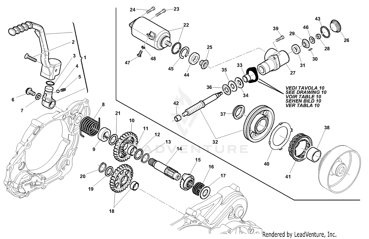 Electric Starting And Kick Starter