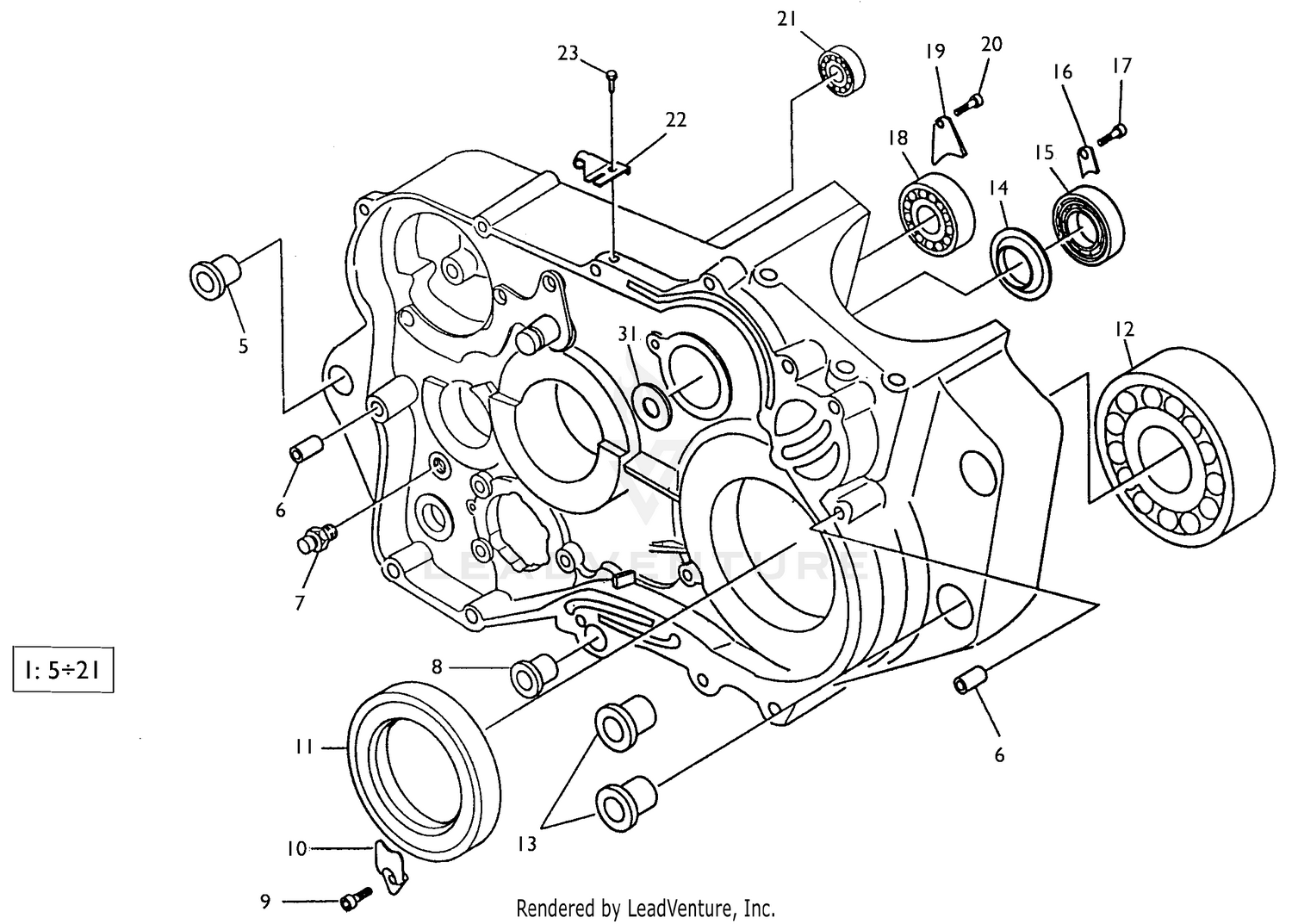 R.H. Half Crankcase