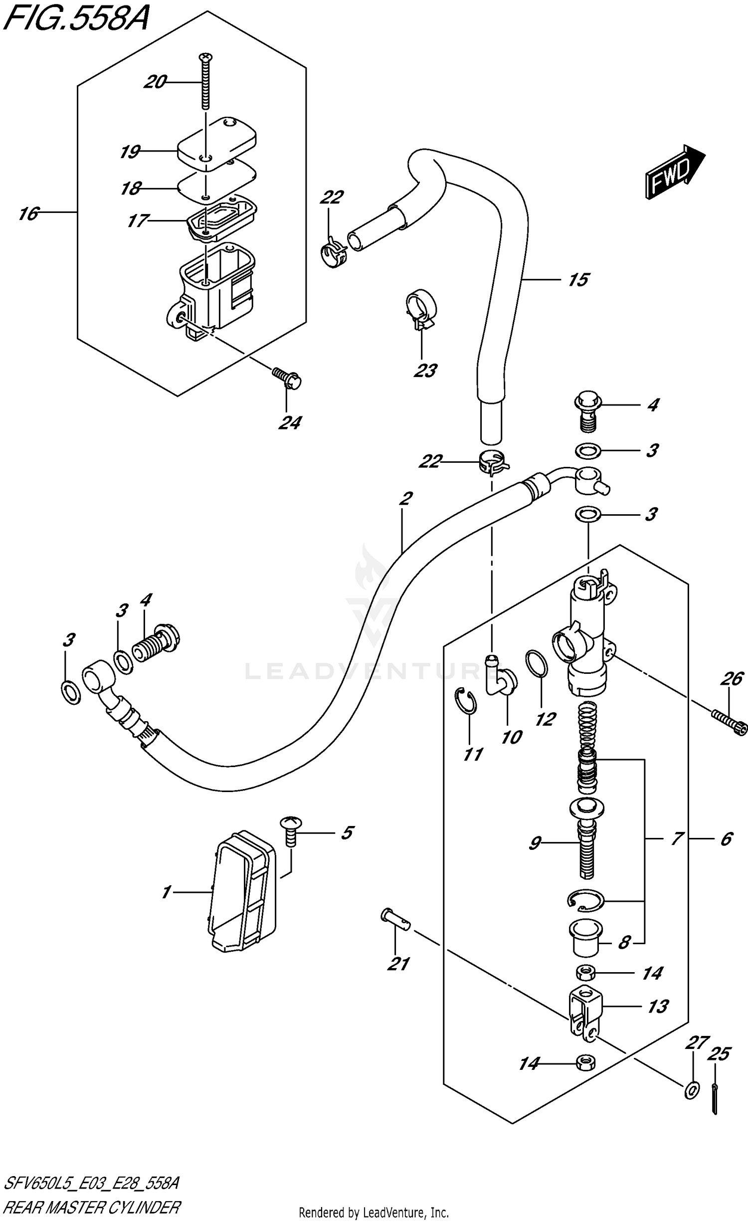 REAR MASTER CYLINDER