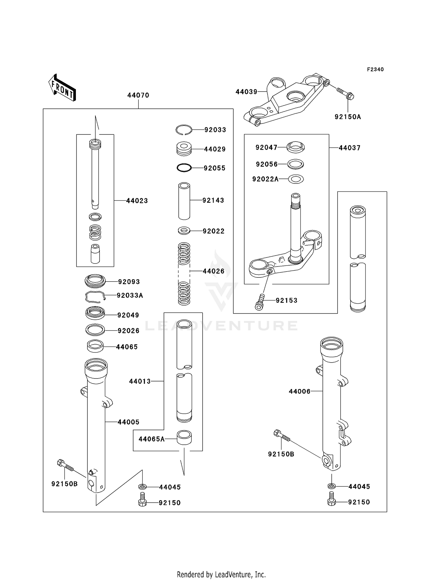 FRONT FORK (D6F)