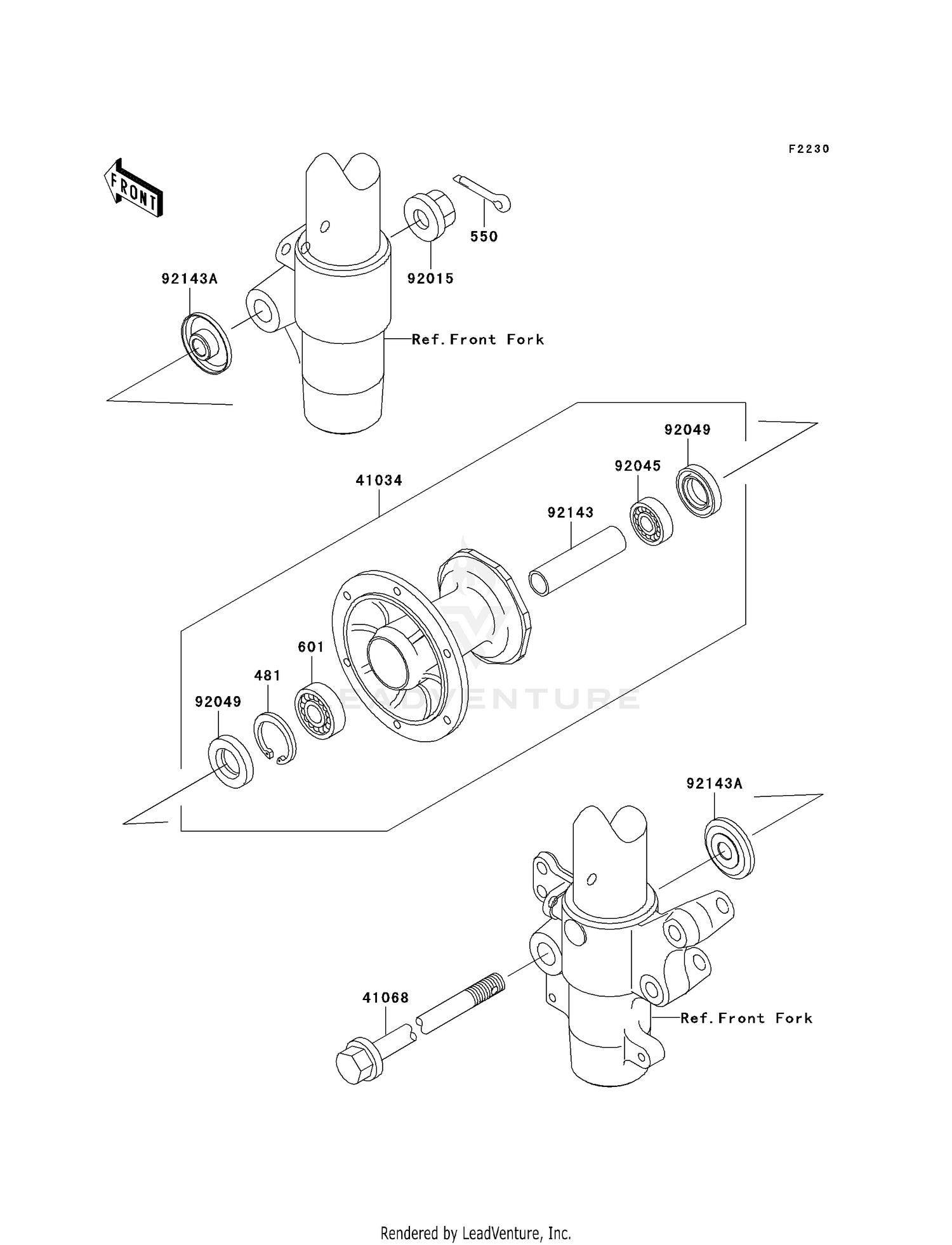 FRONT HUB