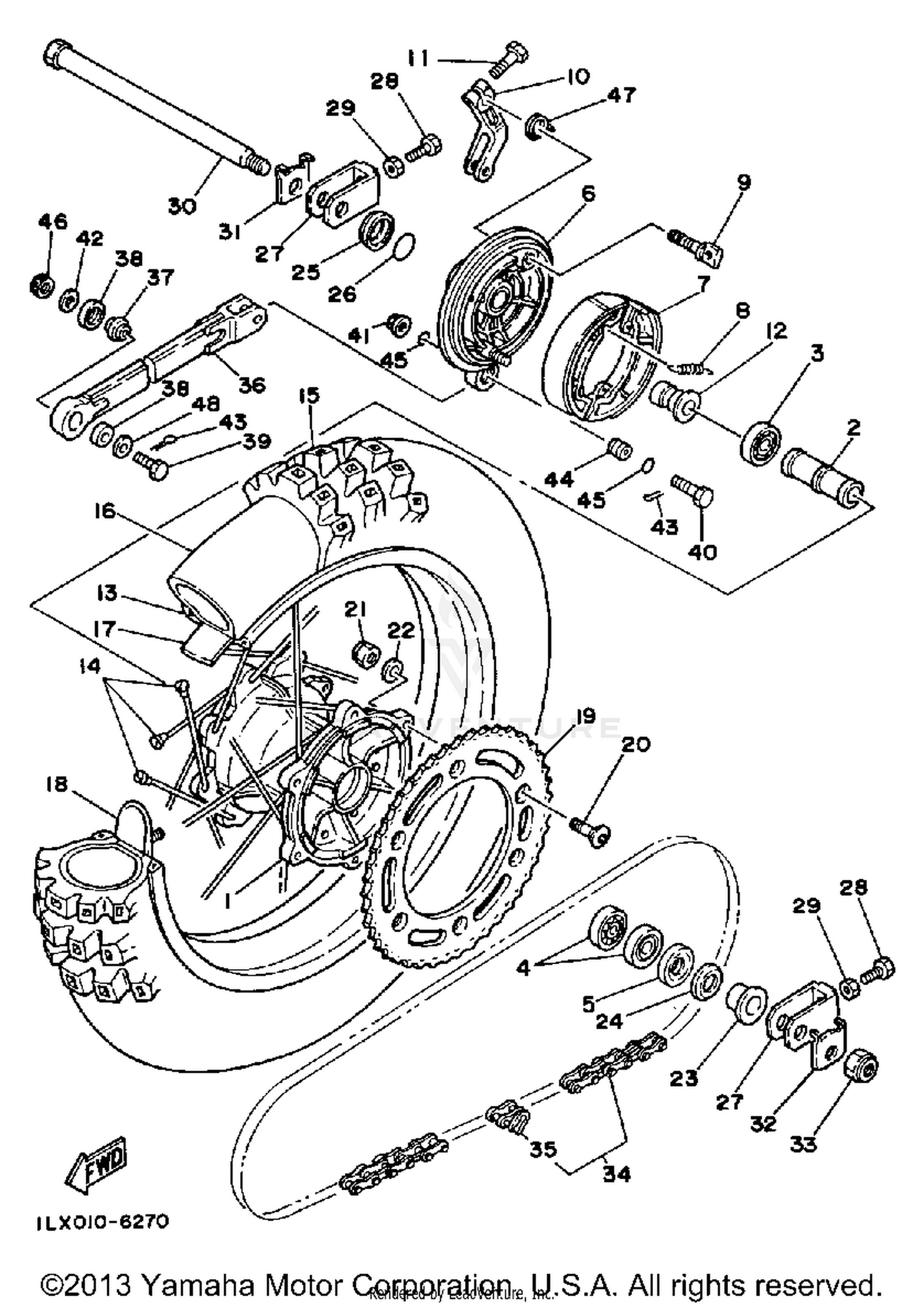 FRONT HUB/BRAKE