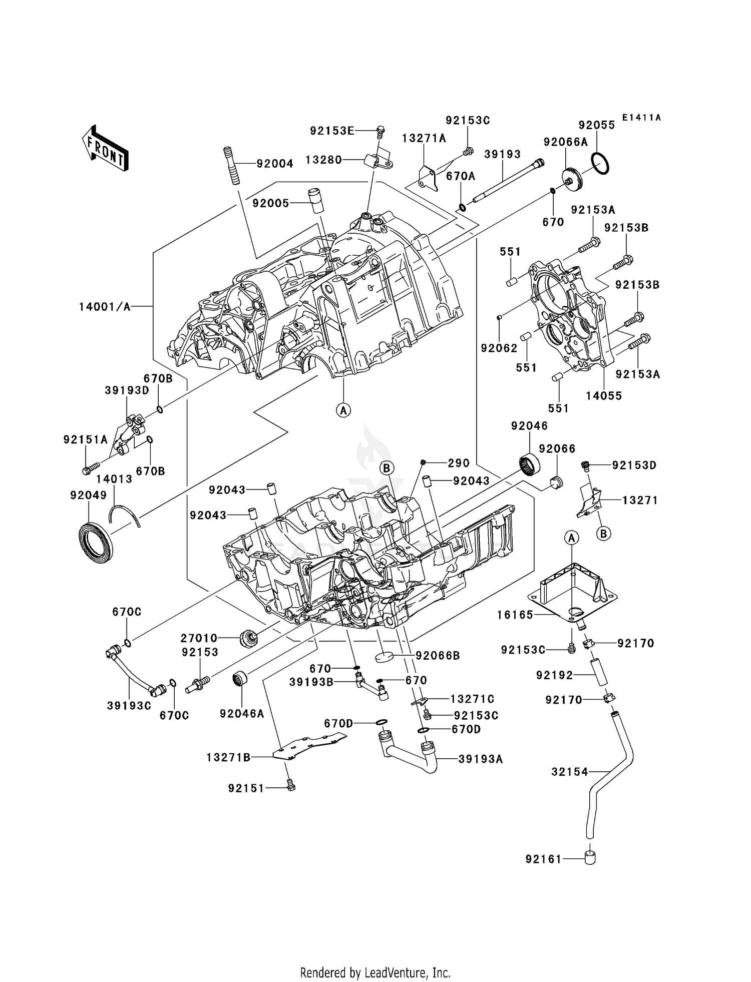 CRANKCASE (ER650AE057324-)