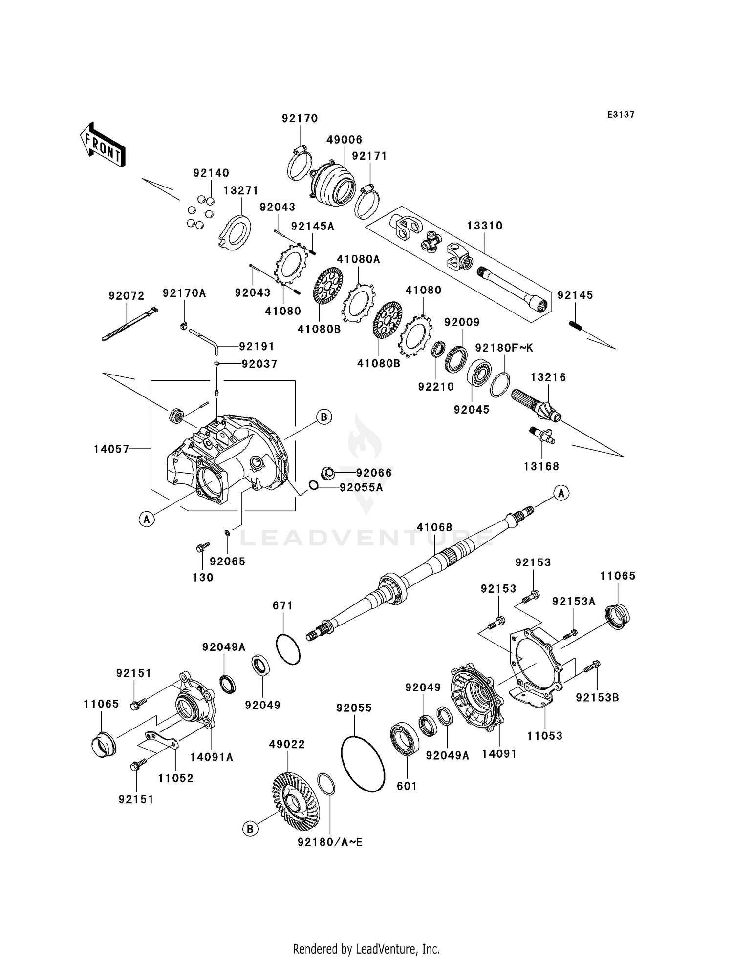 DRIVE SHAFT-REAR