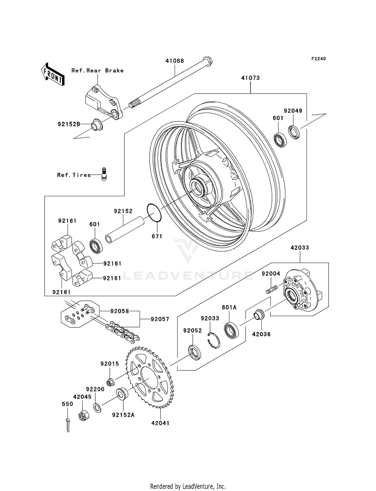 REAR WHEEL/CHAIN