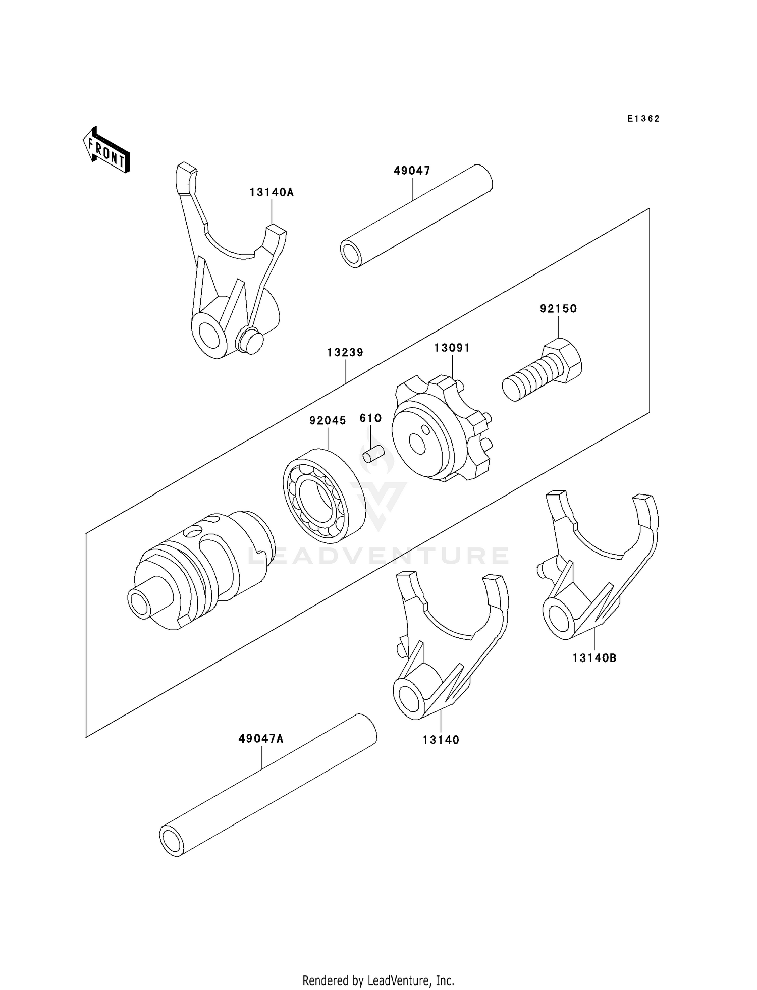 GEAR CHANGE DRUM/SHIFT FORK(S)