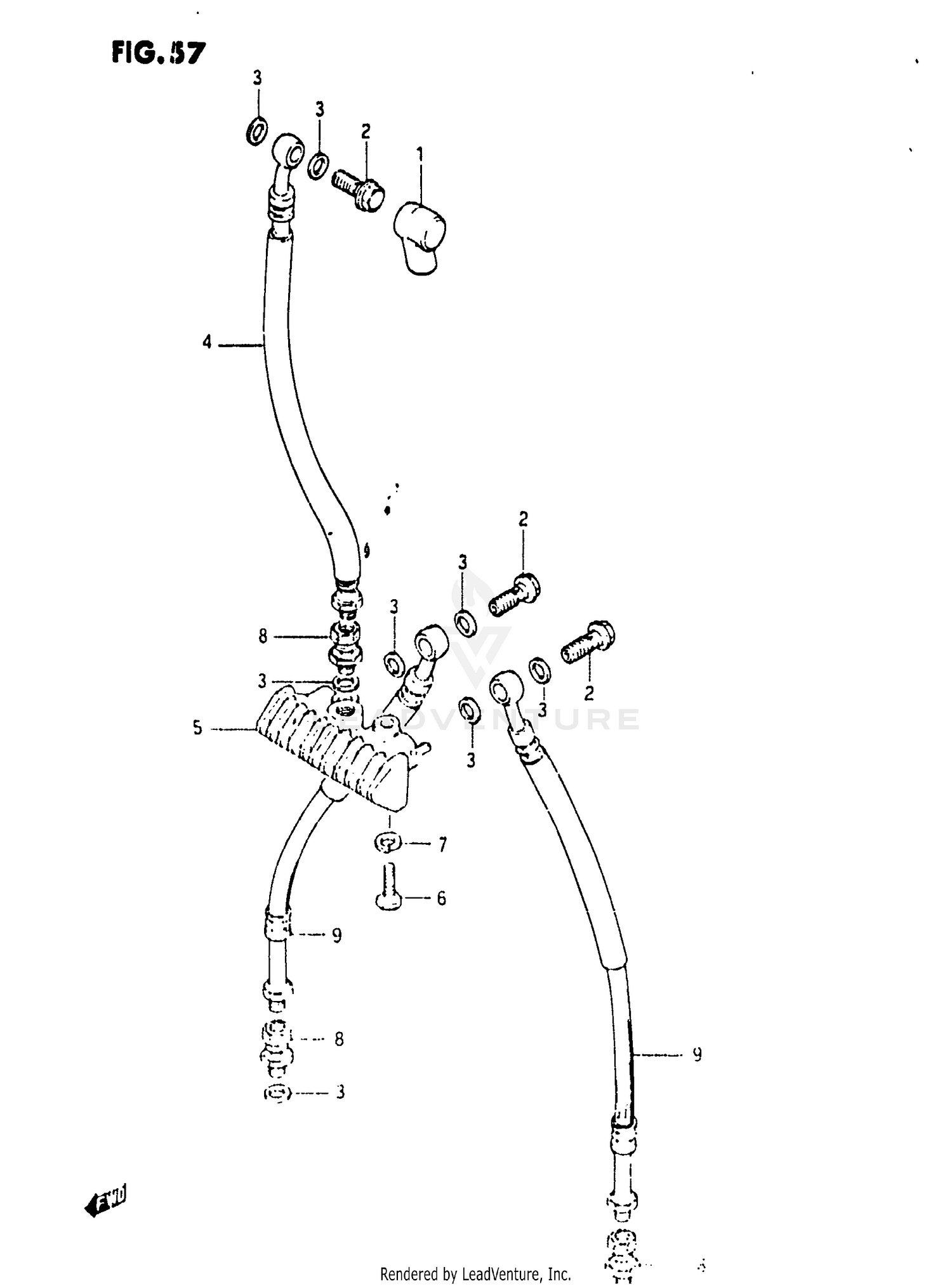 FRONT MASTER CYLINDER (KX80-R6)