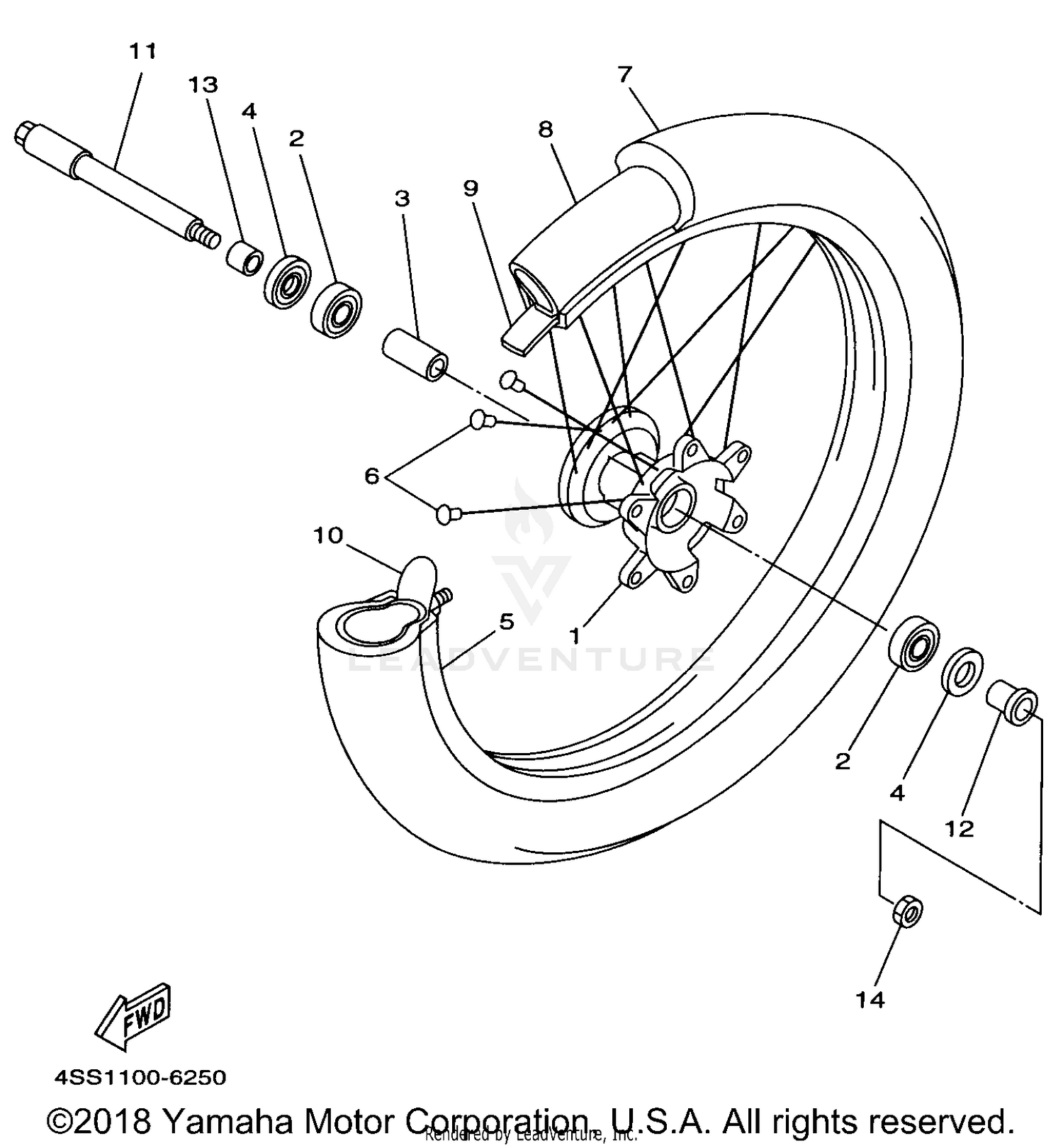 FRONT WHEEL (BDF-BEF)