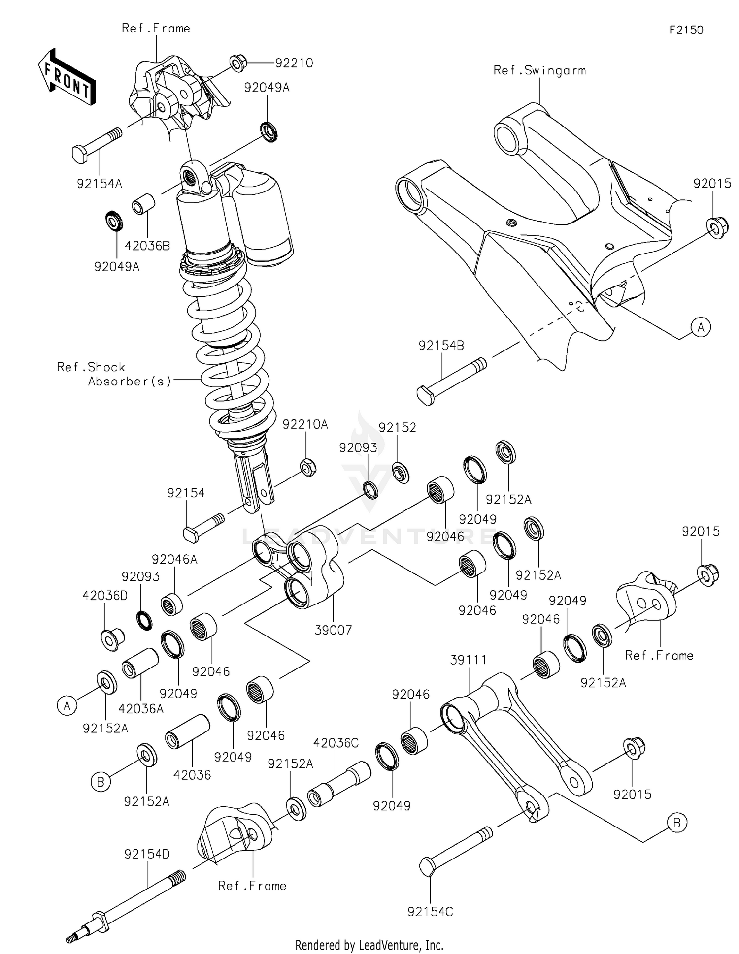 FRONT FORK (KDX200-H1-H3)