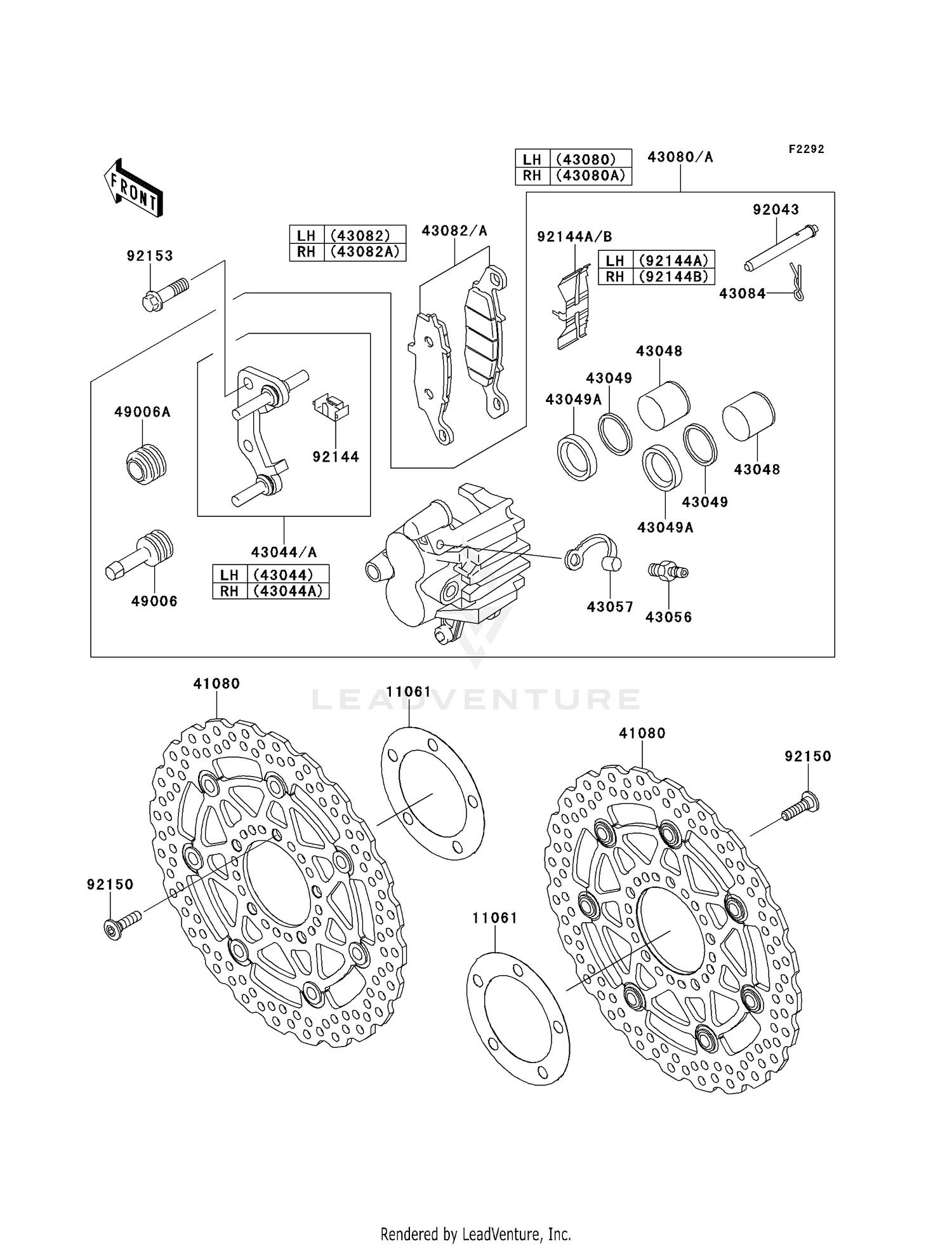 FRONT BRAKE (A7F/A8F)