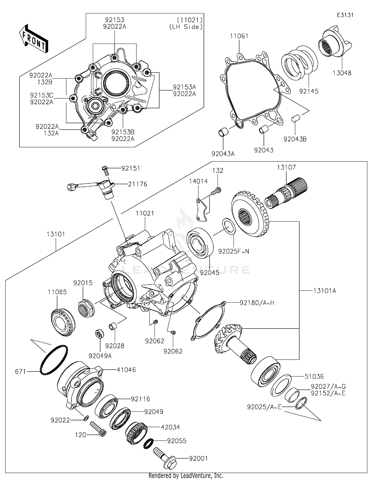 Front Bevel Gear 2