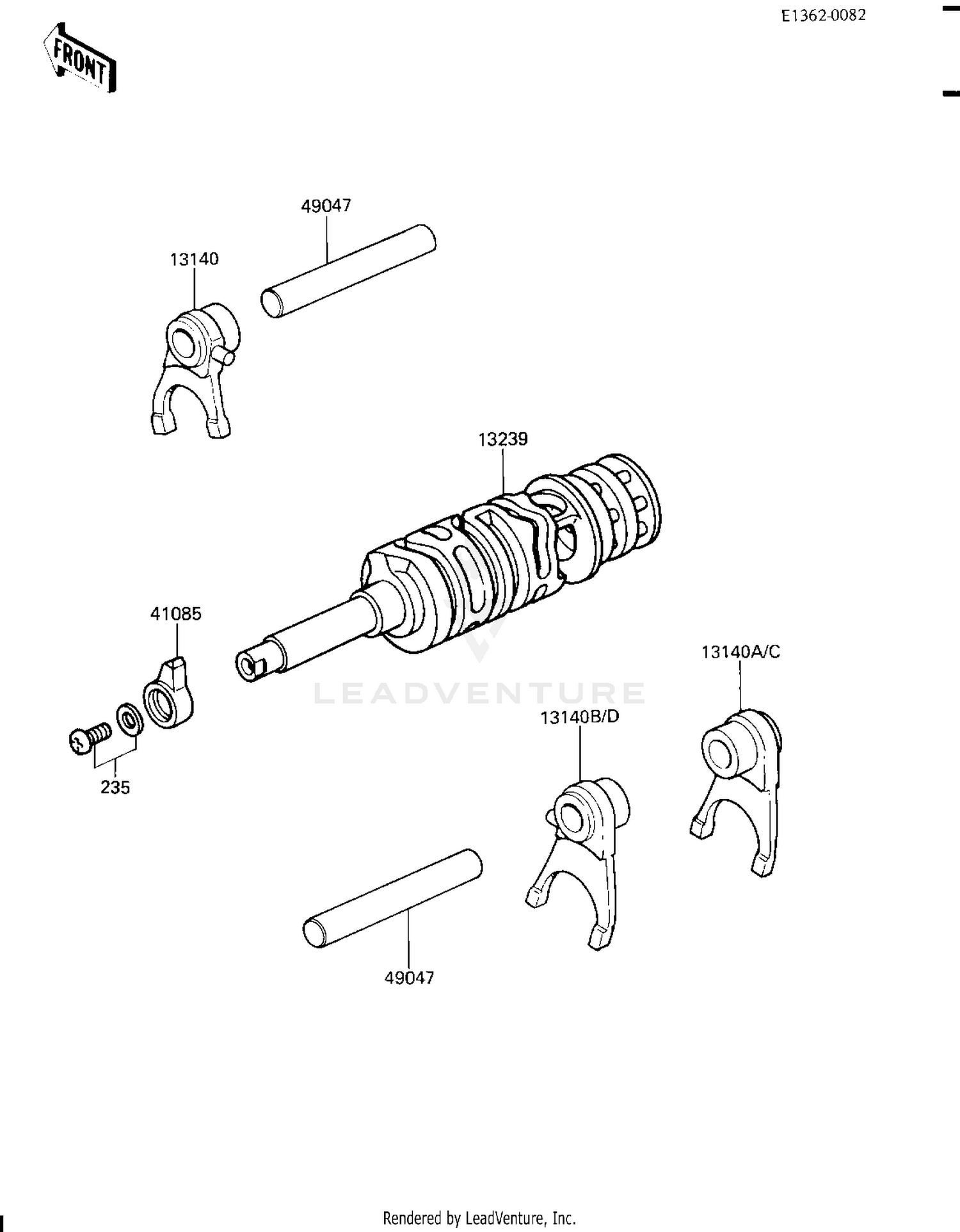 GEAR CHANGE DRUM & FORKS